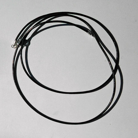 Feines 1mm Ledercollier mit 925er Silberschließe