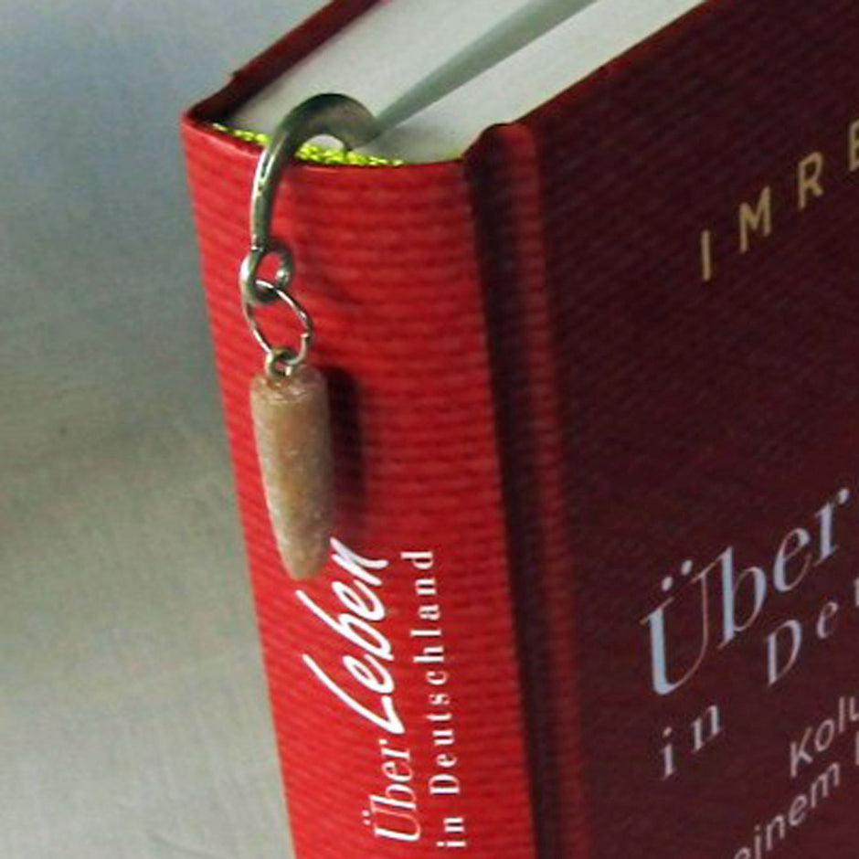 Lesezeichen aus Donnerkeilspitze – Einzelstück von Rügen