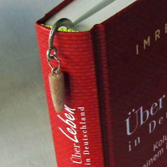 Lesezeichen aus Donnerkeilspitze – Einzelstück von Rügen