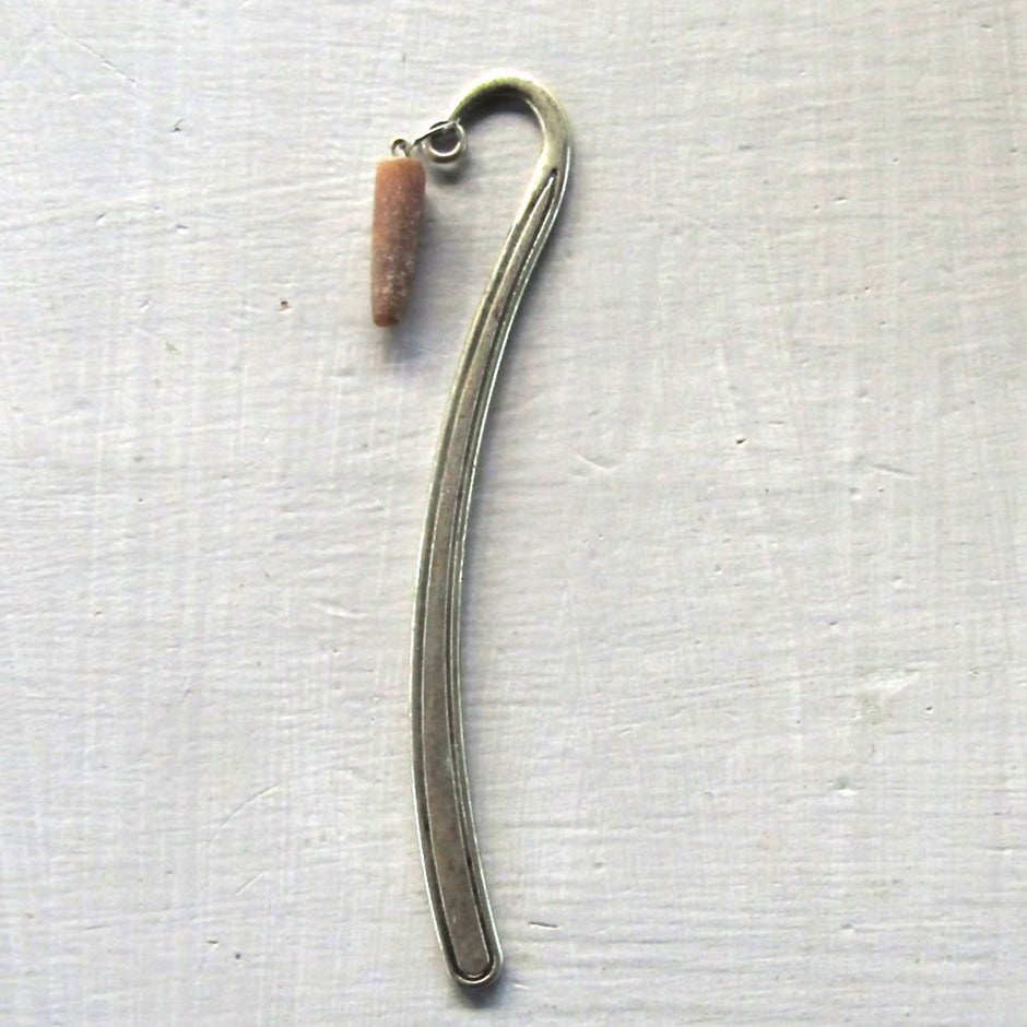 Lesezeichen aus Donnerkeilspitze – Einzelstück von Rügen