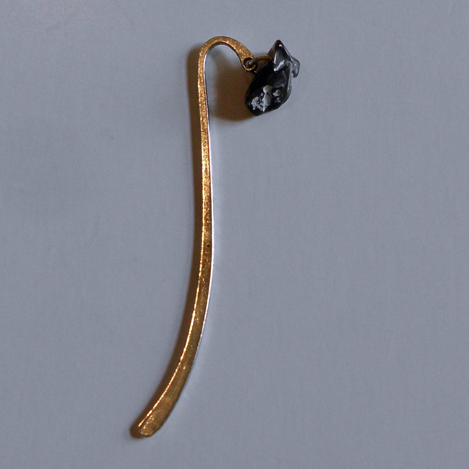 Lesezeichen aus Feuerstein mit poliertem Hühnergott