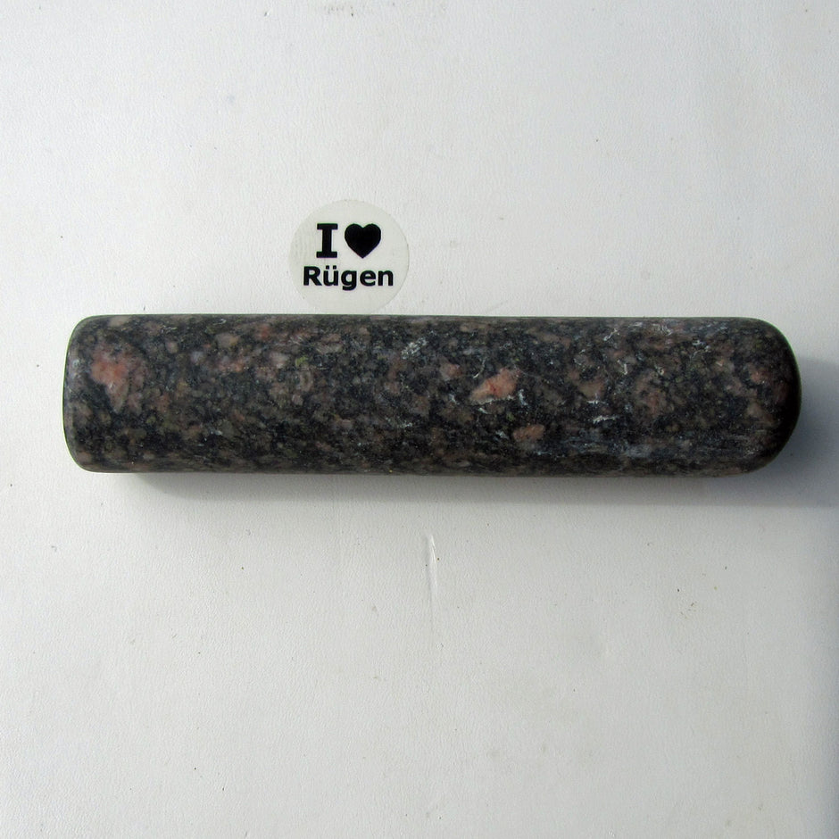 Einzigartiger Massagestab aus unpoliertem Porphyr