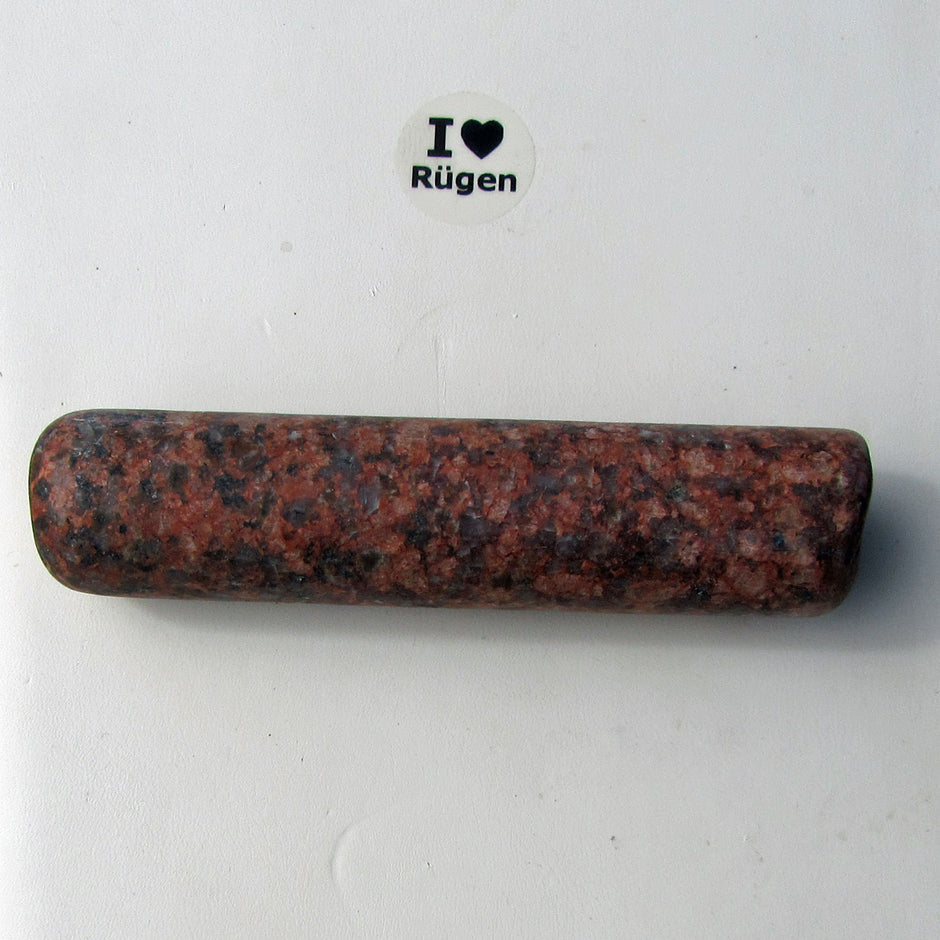 Einzelstück Massagestab aus unpoliertem Granit