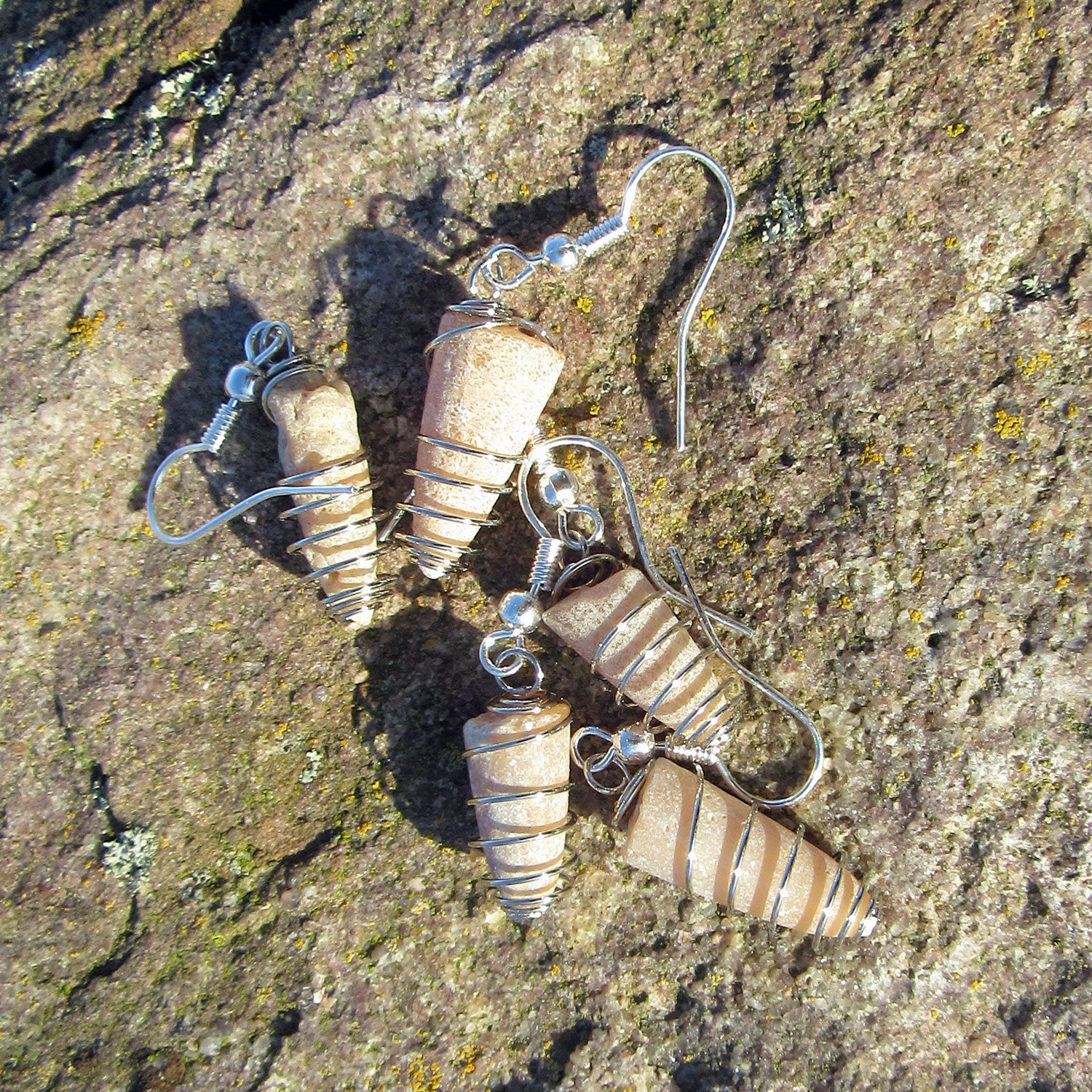 Ohrhänger aus Silber (925) mit Donnerkeil-Spirale