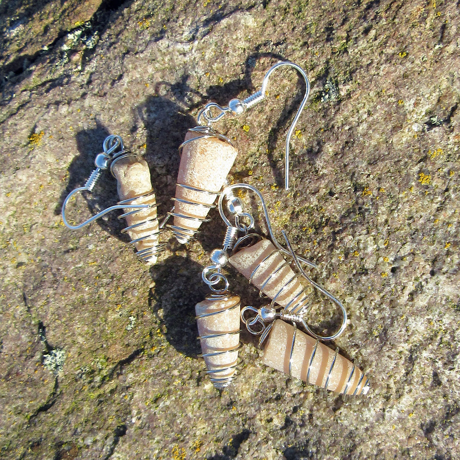 Ohrhänger aus Silber (925) mit Donnerkeil-Spirale