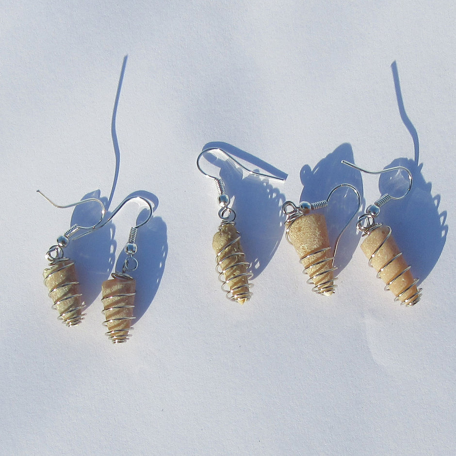 Ohrhänger aus Silber (925) mit Donnerkeil-Spirale