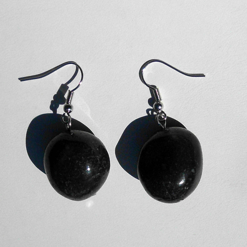 Ohrhänger aus Feuersteinnuggets und 925er Silber