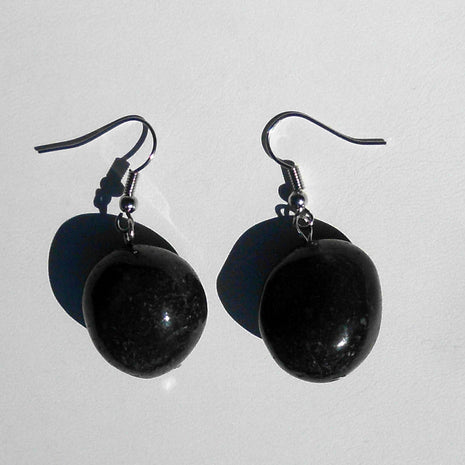 Ohrhänger aus Feuersteinnuggets und 925er Silber