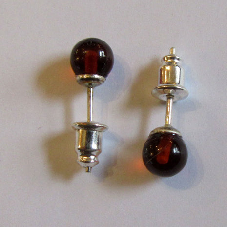 Ohrstecker mit Perlen ausBernstein