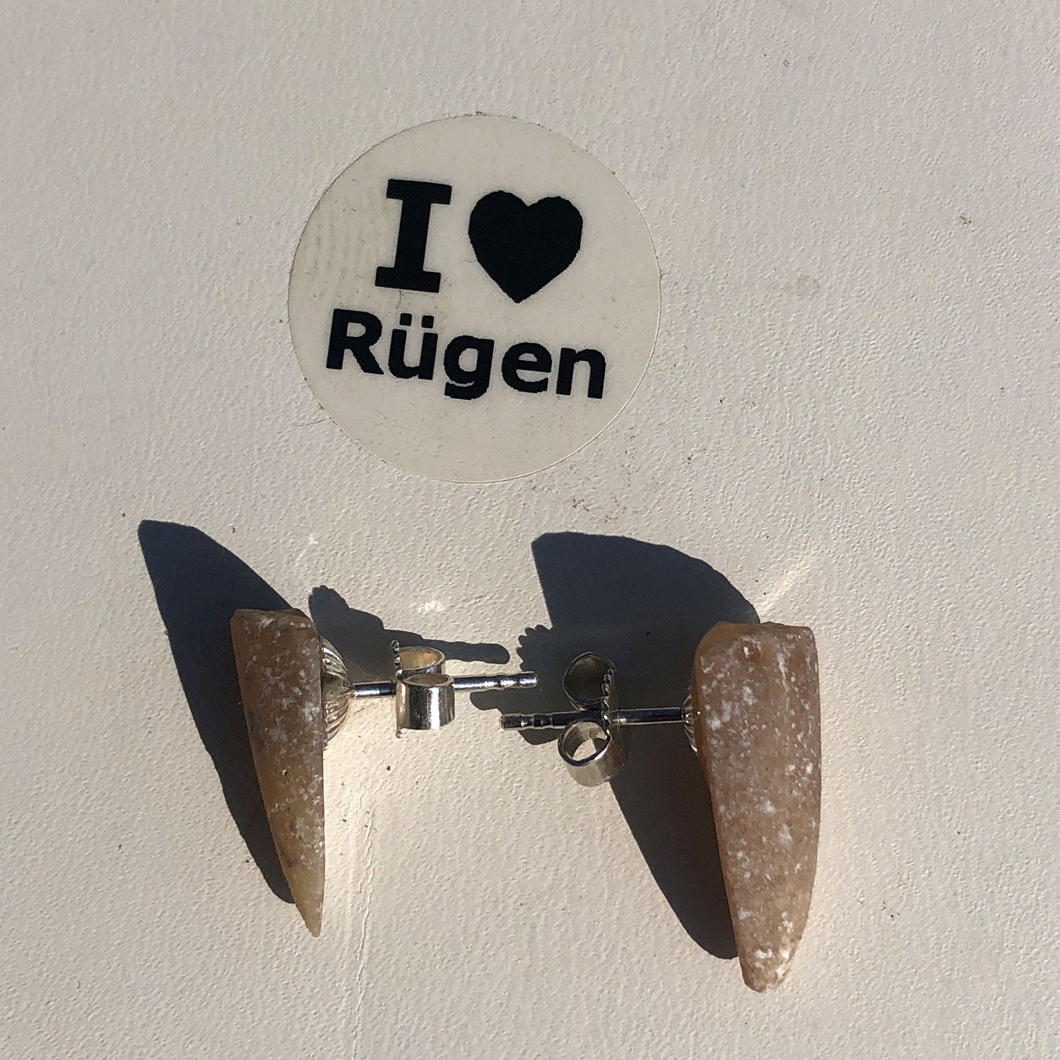 Ohrstecker aus Silber (925) mit Donnerkeilspitzen, Unikat