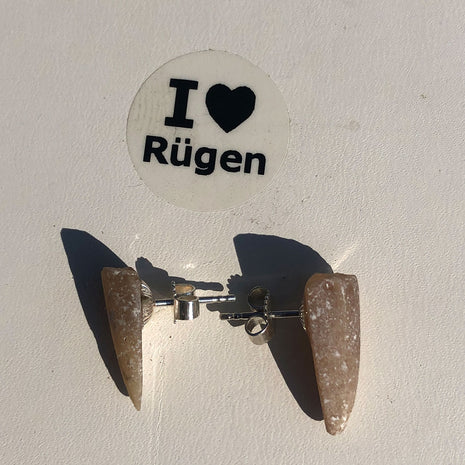 Ohrstecker aus Silber (925) mit Donnerkeilspitzen, Unikat