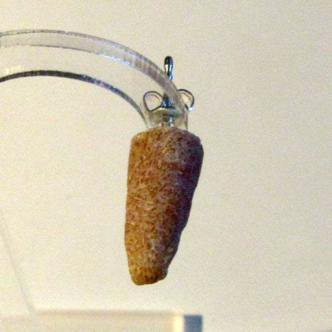 Ohrstecker mit Donnerkeilspitze aus Rügener Kreide