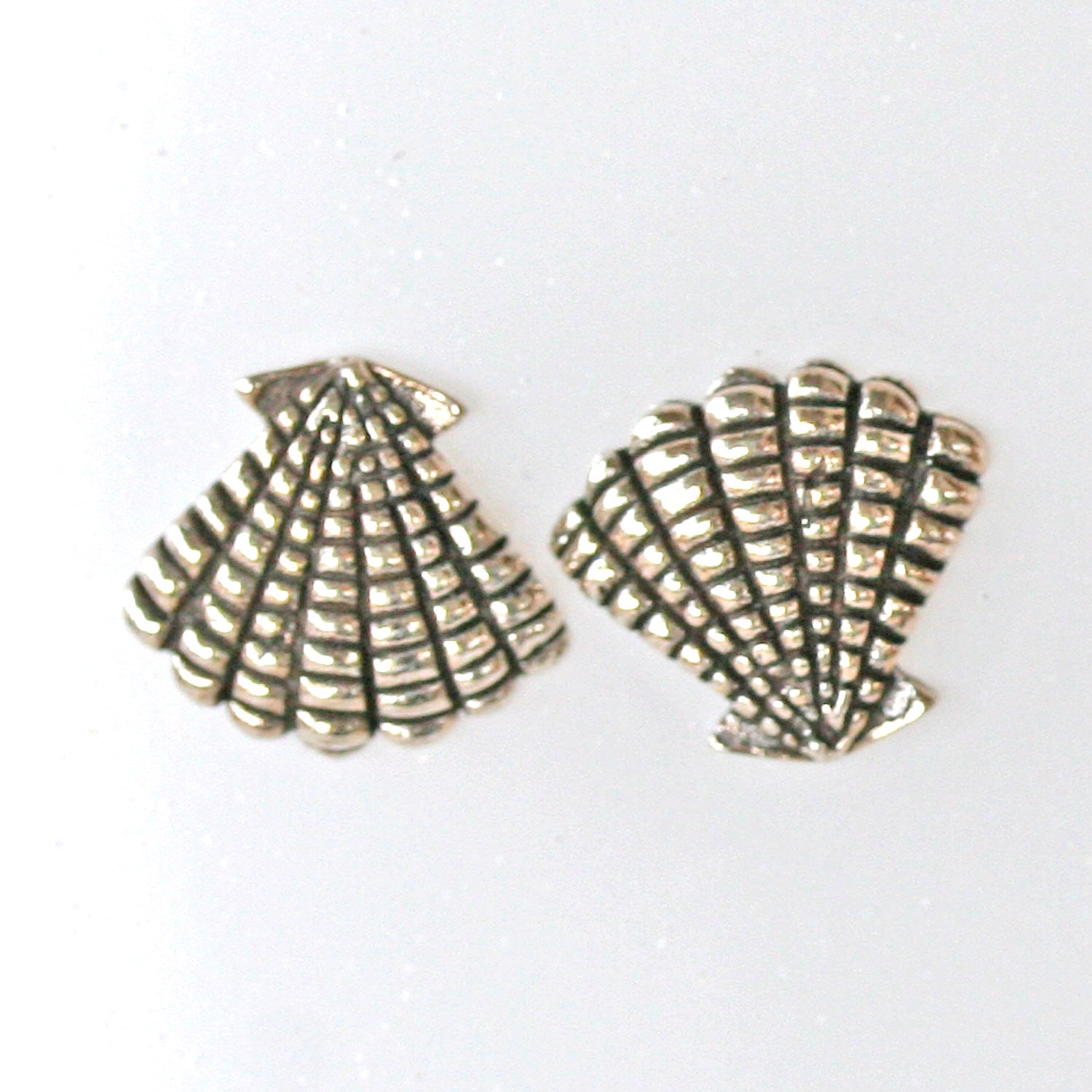 Ohrstecker aus 925er Silber in Muschelform