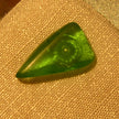 Eleganter Ohrstecker aus grünem Seeglas, Unikat