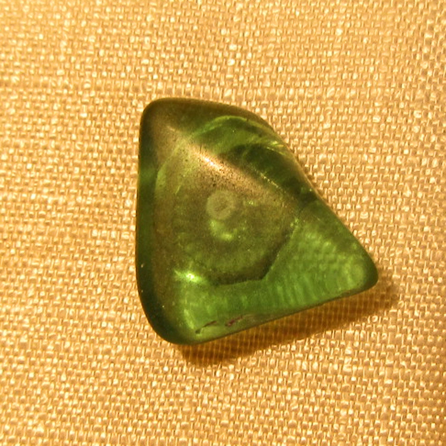 Ohrstecker aus grünem Seeglas und Silber, Unikat