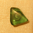 Ohrstecker aus grünem Seeglas und Silber, Unikat