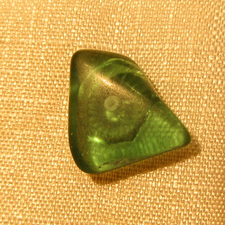Ohrstecker aus grünem Seeglas und Silber, Unikat