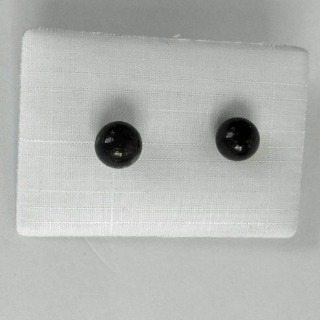 Ohrstecker aus feinen Feuersteinperlen in Silber 925