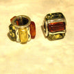Silber-Bead mit gelben und kognacfarbenen Bernsteinen für Pandora