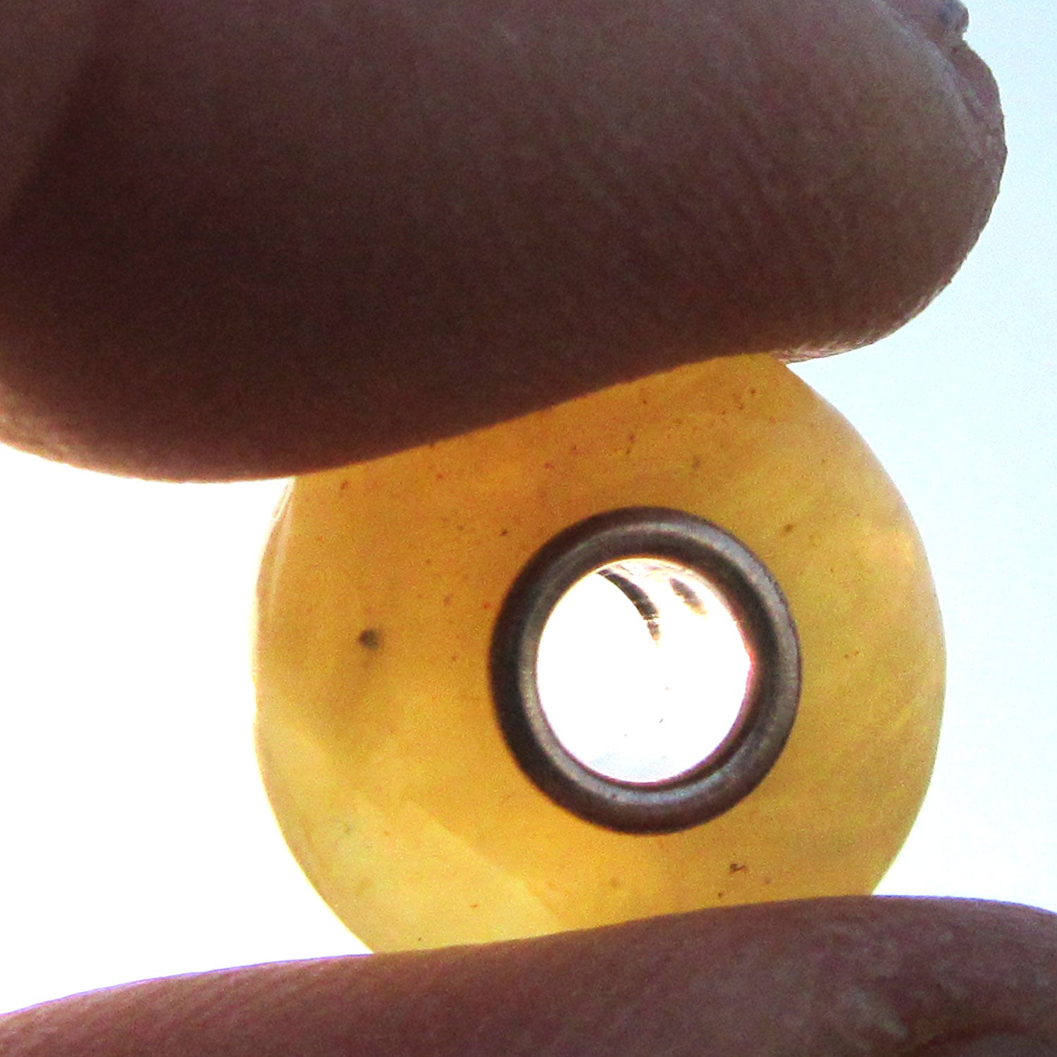 Bead aus hellem Butterscotch-Bernstein für Pandora