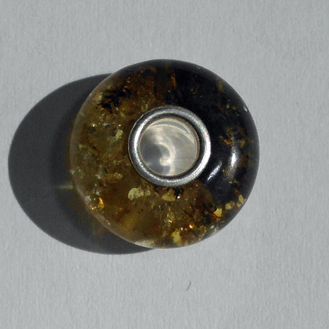 Polierter Moorbernstein-Bead für Pandora
