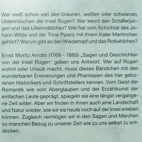 Ernst Moritz Arndt: Sagen und Geschichten von Rügen Band 2