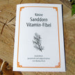 Kleine Sanddorn Vitamin-Fibel von Rügen, handgeschrieben
