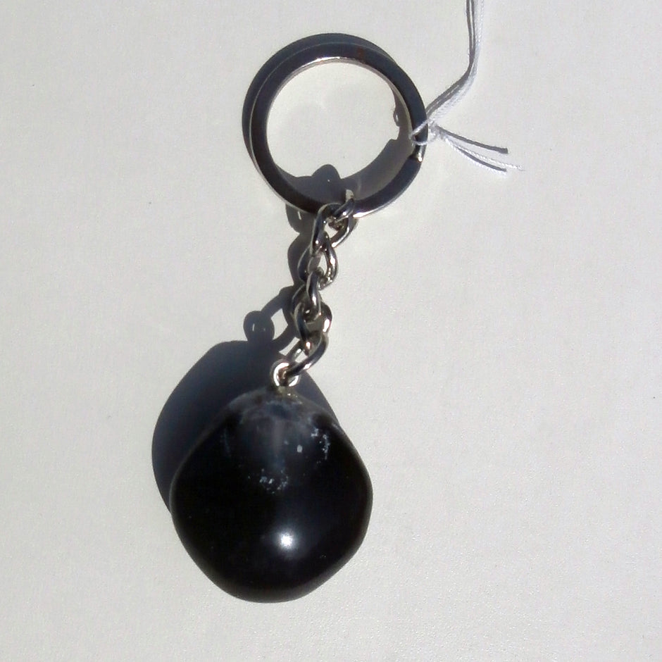 Schlüsselanhänger mit einem polierten Brachiopoden