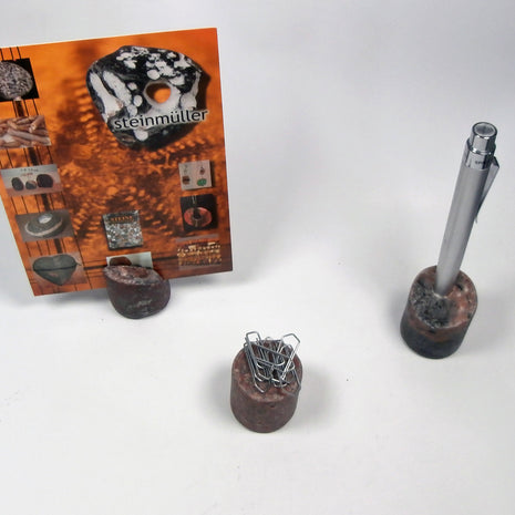 Einzigartiges Schreibtisch-Set aus Stein von Rügen