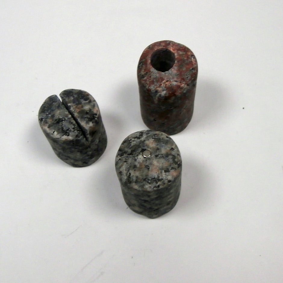 3-teiliges Schreibtisch-Set aus Granit – Unikat