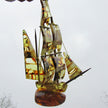Grosses, einmaliges Bernsteinsegelschiff - UNIKAT