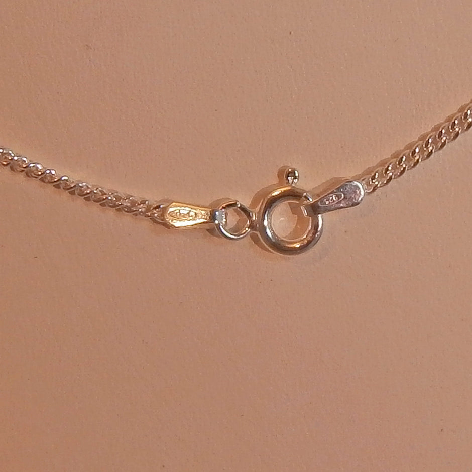 Feine Schlangenkette aus 925er Silber, 8-eckig