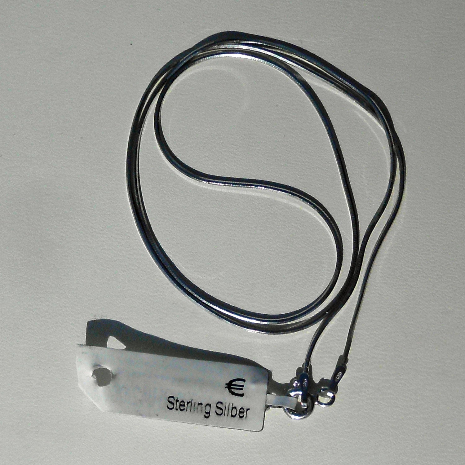 Feine Schlangenkette aus 925er Silber, 8-eckig