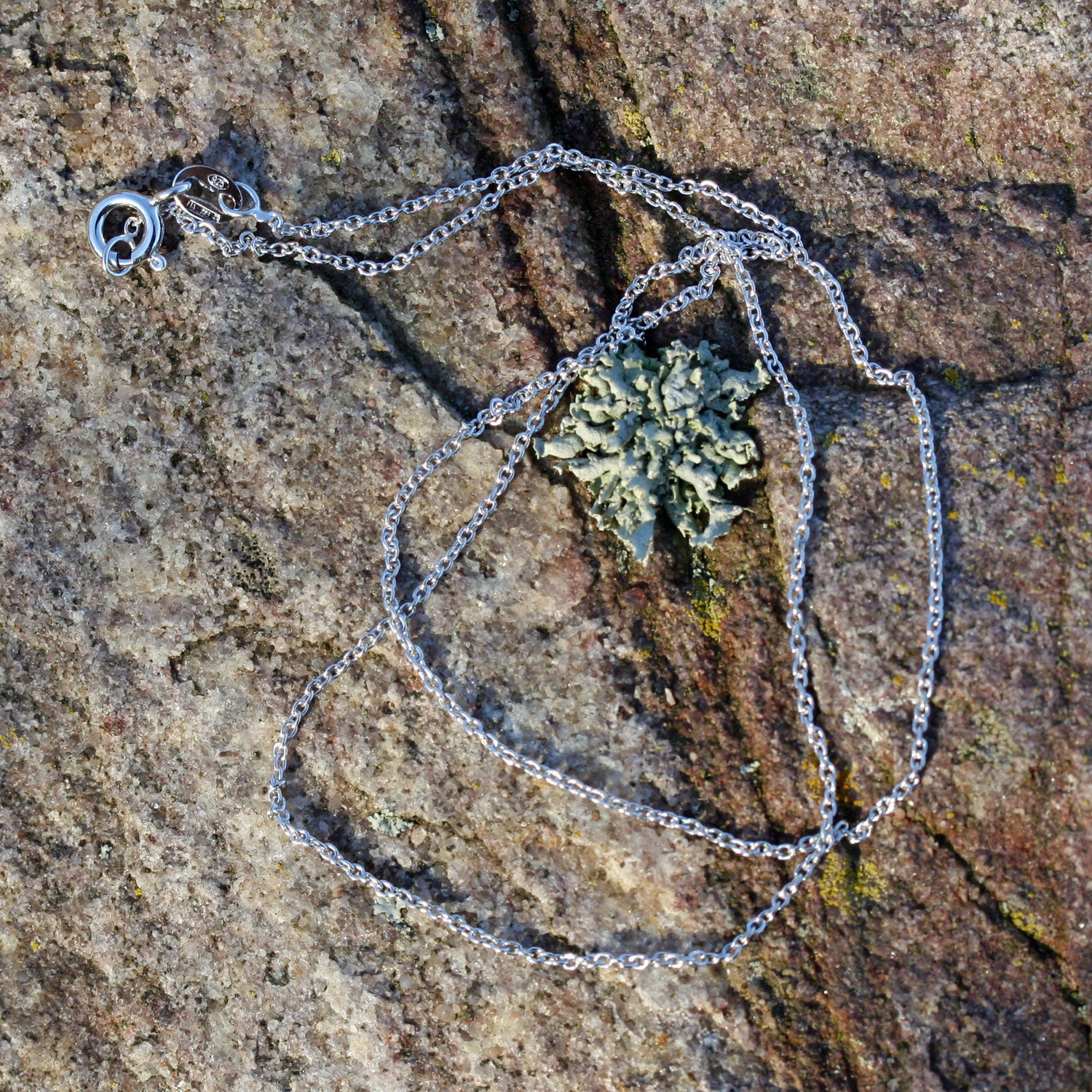 Feine Ankerkette aus 925er Silber – Unikat