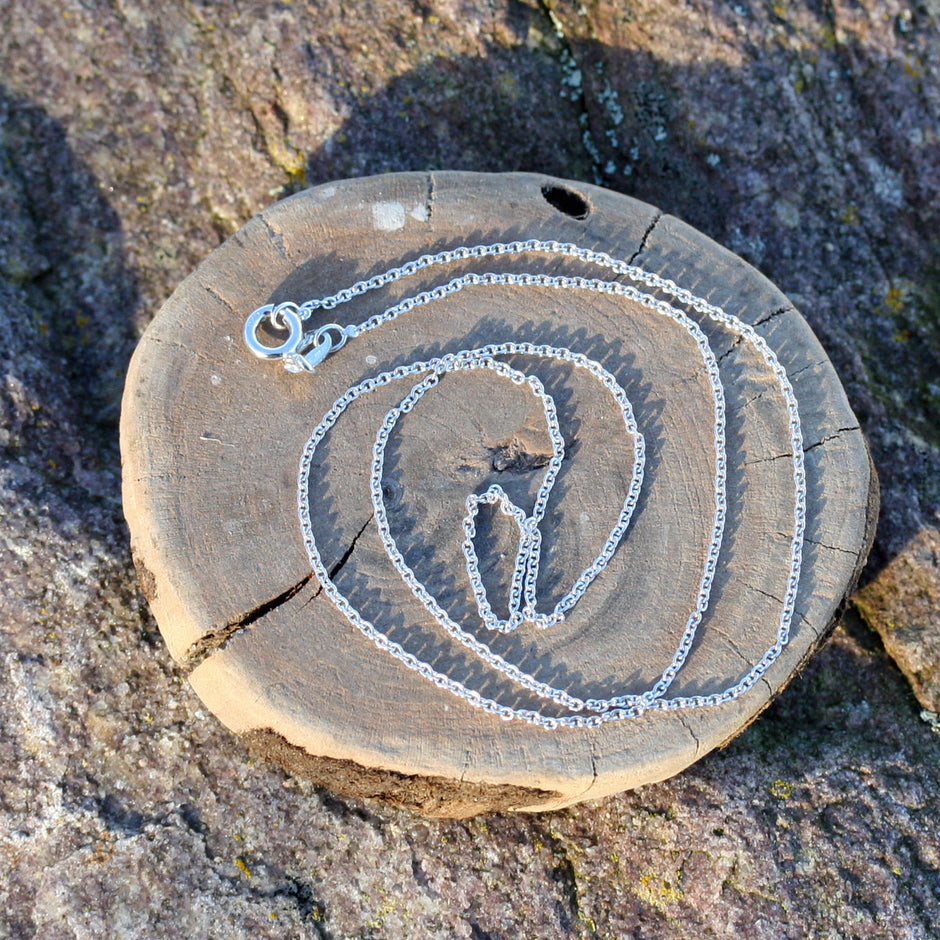 Feine Ankerkette aus 925er Silber – Unikat