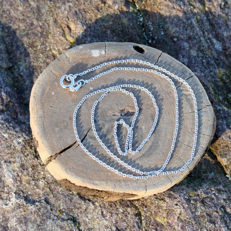 Feine Ankerkette aus 925er Silber – Unikat