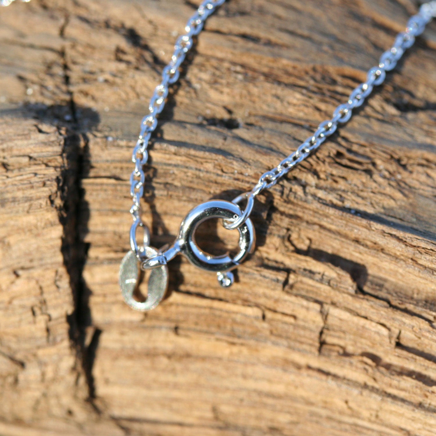 Feine Ankerkette aus 925er Silber – Unikat