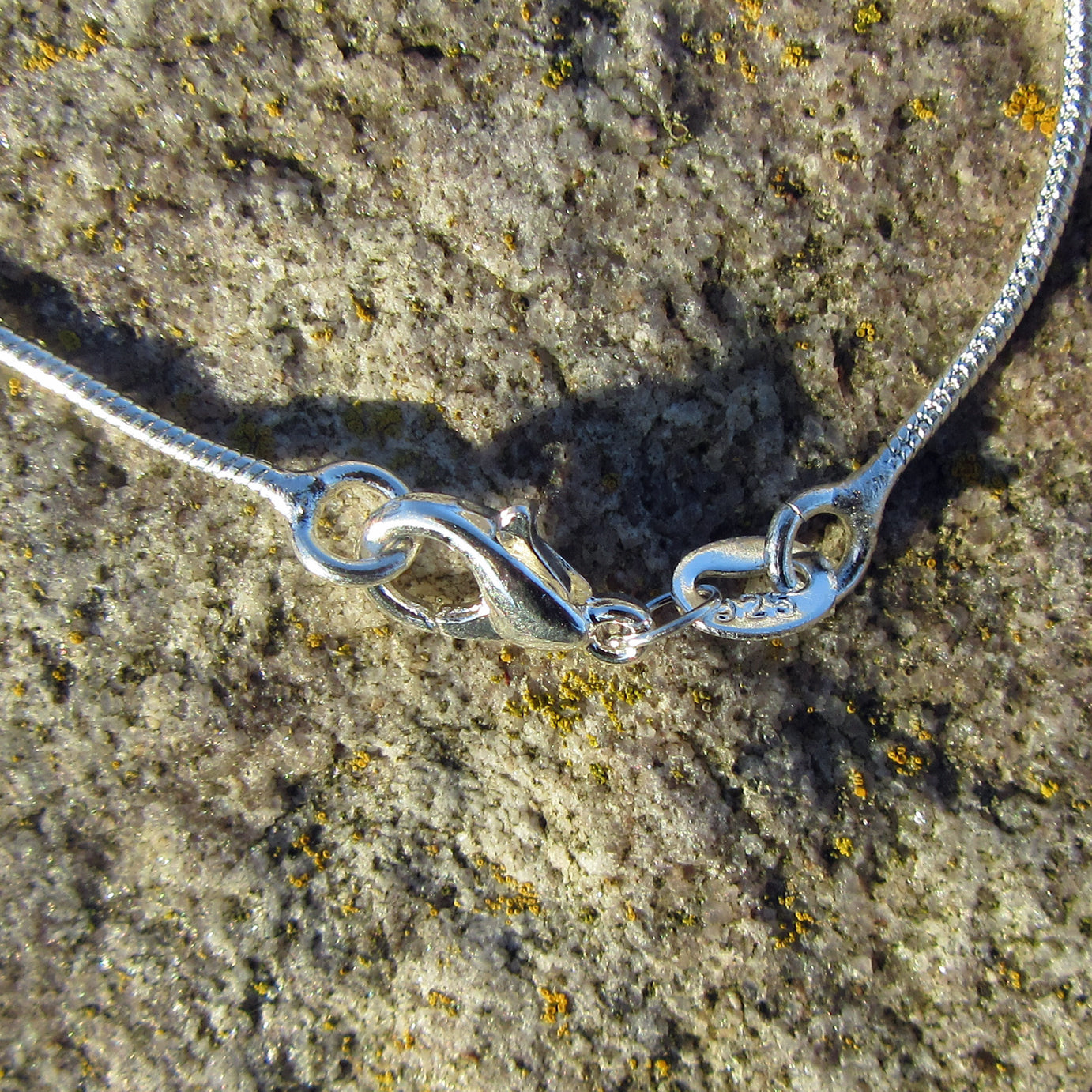 Feine Schlangenkette aus 925er Silber, Unikat