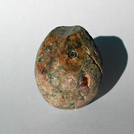 Eule aus Granit, handgearbeitet, Unikat von Rügen