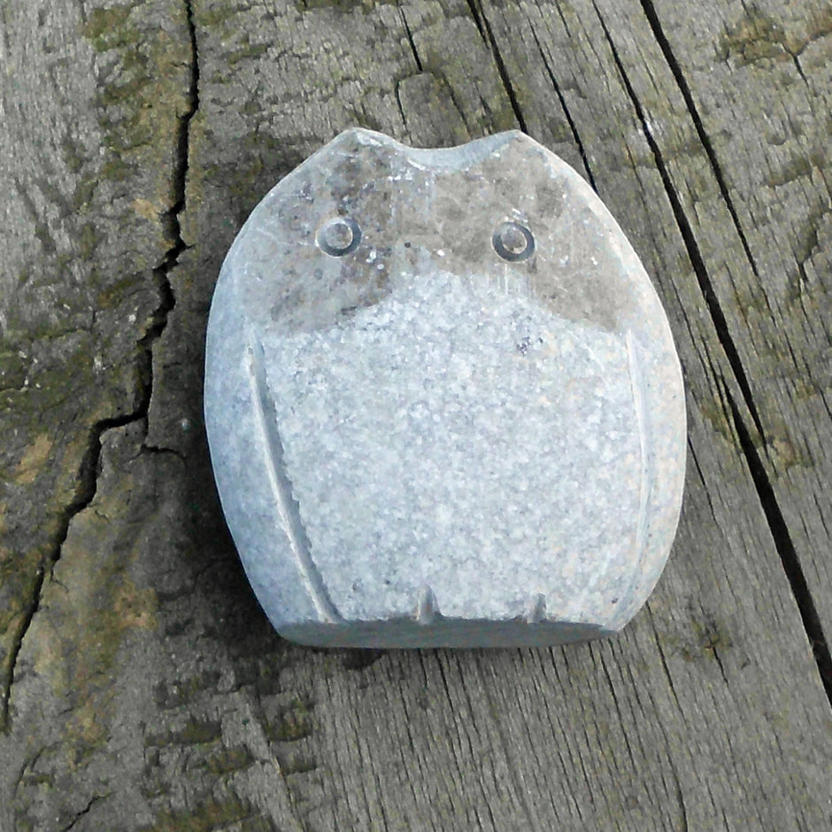 Eule aus Kalkstein – Natur trifft Kunst