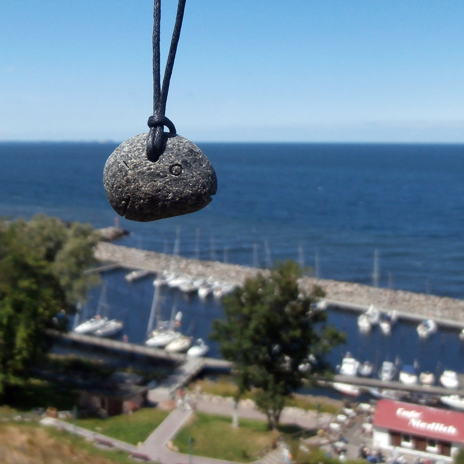 Kleiner Steinfisch aus Rügener Kiesel, Unikat