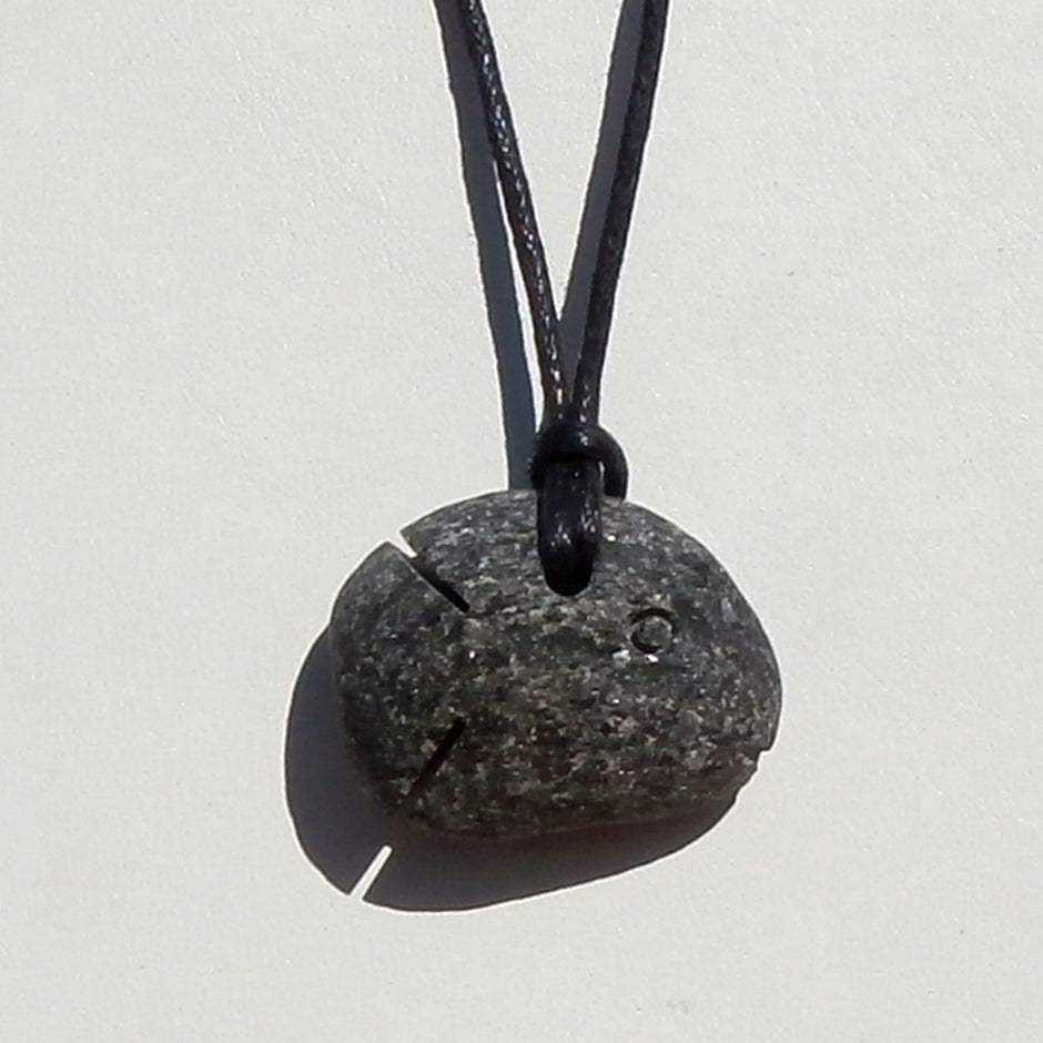 Kleiner Steinfisch aus Rügener Kiesel, Unikat