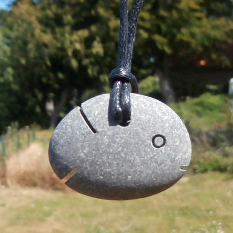 Kleiner Steinfisch aus Rügener Kalkstein, Unikat