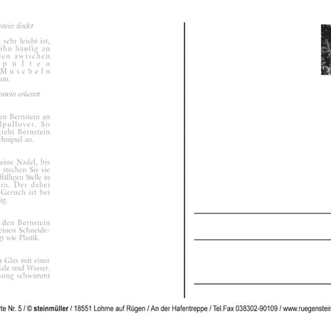 Postkarte Bernstein