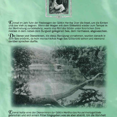 Postkarte "Herthasage" mit Herthasee