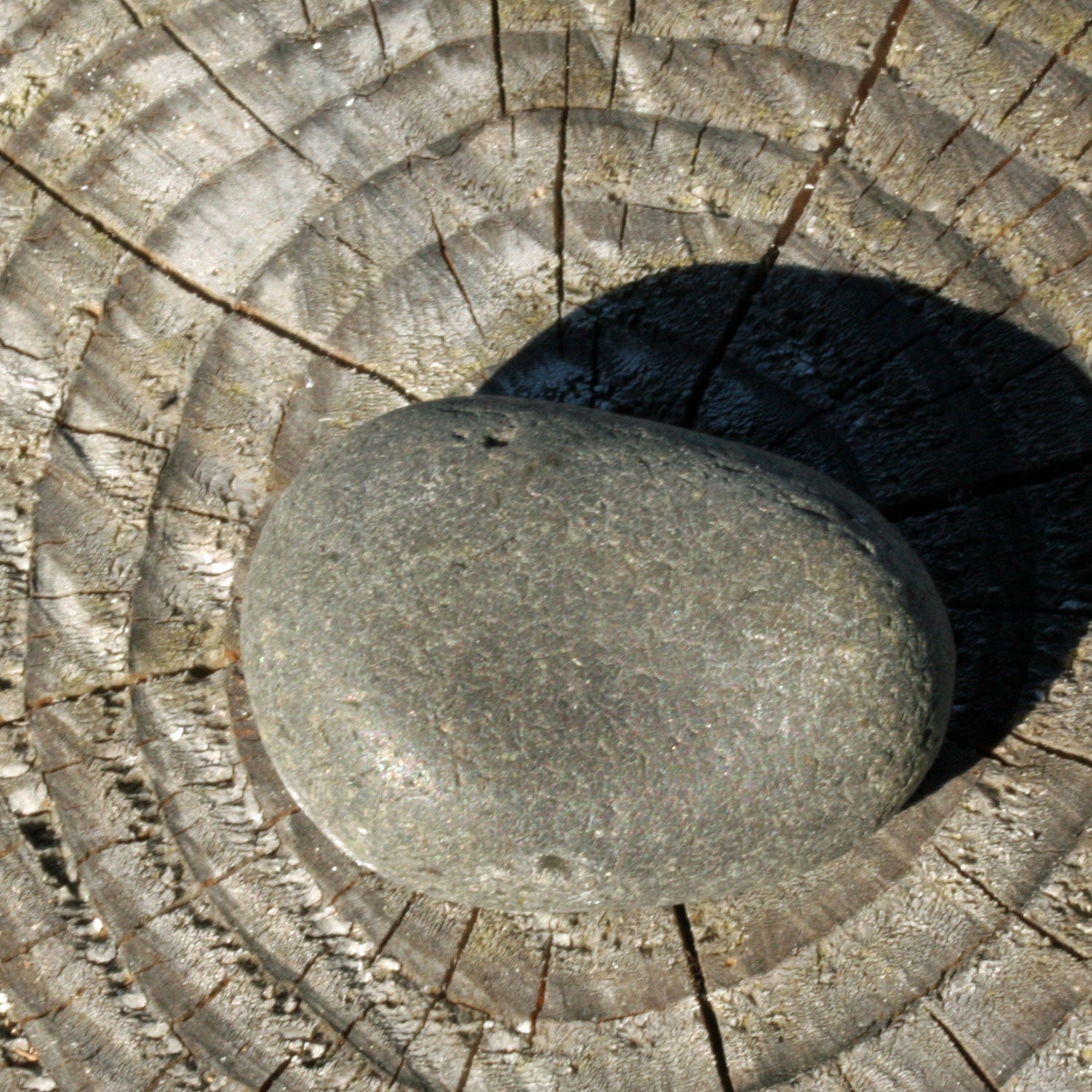 Charaktervoller Wallstein von der Rügener Küste – naturbelassen mit kleiner Delle